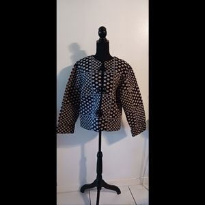 Lanne Marie, size medium, black and off white jacket